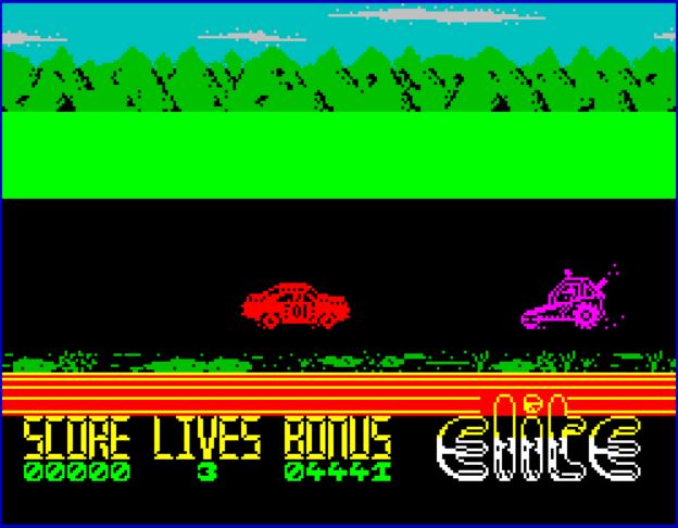 The Dukes of Hazzard - ZX Spectrum game screenshot (1985) by Elite